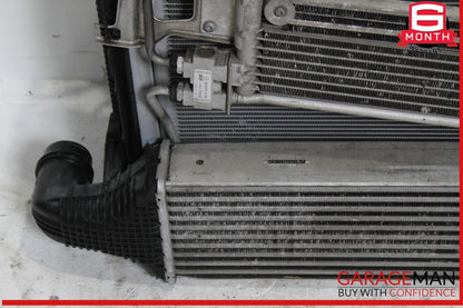 11-13 Mercedes W212 E350 Engine Motor Cooling Radiator AC A/C Condenser Assembly