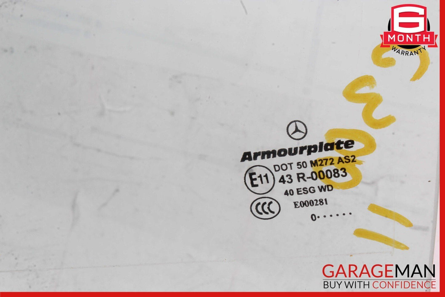 08-15 Mercedes W204 C300 C250 C350 Rear Left Door Window Auto Glass Tinted OEM
