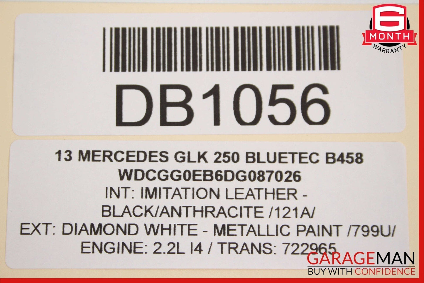 10-15 Mercedes X204 GLK250 Front Right Side Interior Door Panel Assembly Black