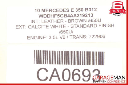 08-16 Mercedes C300 GLK350 E350 E63 AMG Rear Left Side Door Lock Latch Actuator