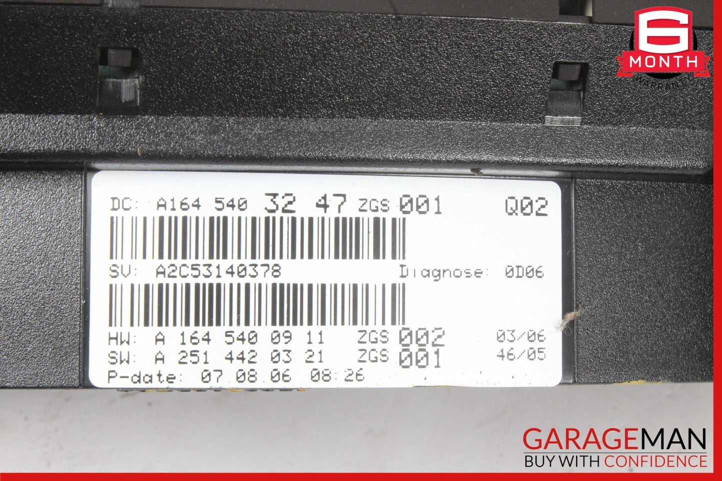 06-08 Mercedes X164 GL450 Instrument Speedometer Cluster 1645403247 OEM