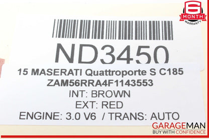 14-17 Maserati Quattroporte S Rear Right Side Exterior Door Handle Assembly OEM
