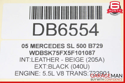 03-06 Mercedes R230 SL500 SL55 AMG Power Steering Rack And Pinion 23011011003