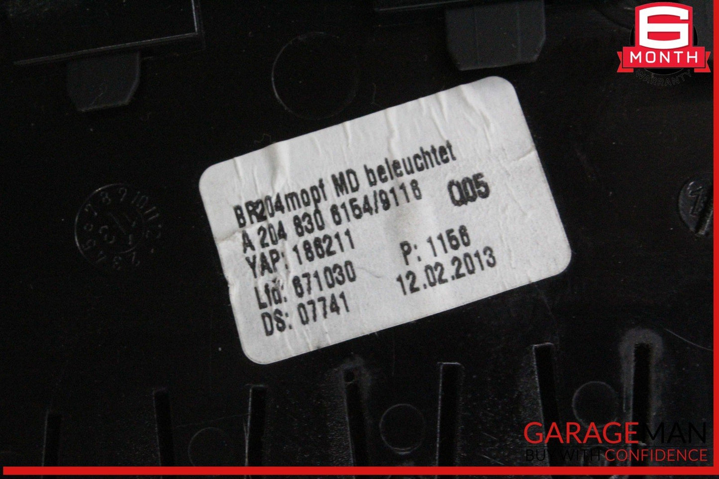 12-14 Mercedes W204 C250 Coupe Center Dashboard Dash Vent Trim Molding Bezel OEM