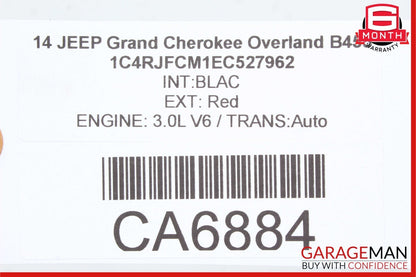 14-17 Jeep Grand Cherokee Rear Right Side Exterior Door Handle Assembly OEM