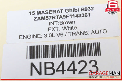 14-19 Maserati Ghibli Front Left Upper Control Arm 670004185 OEM