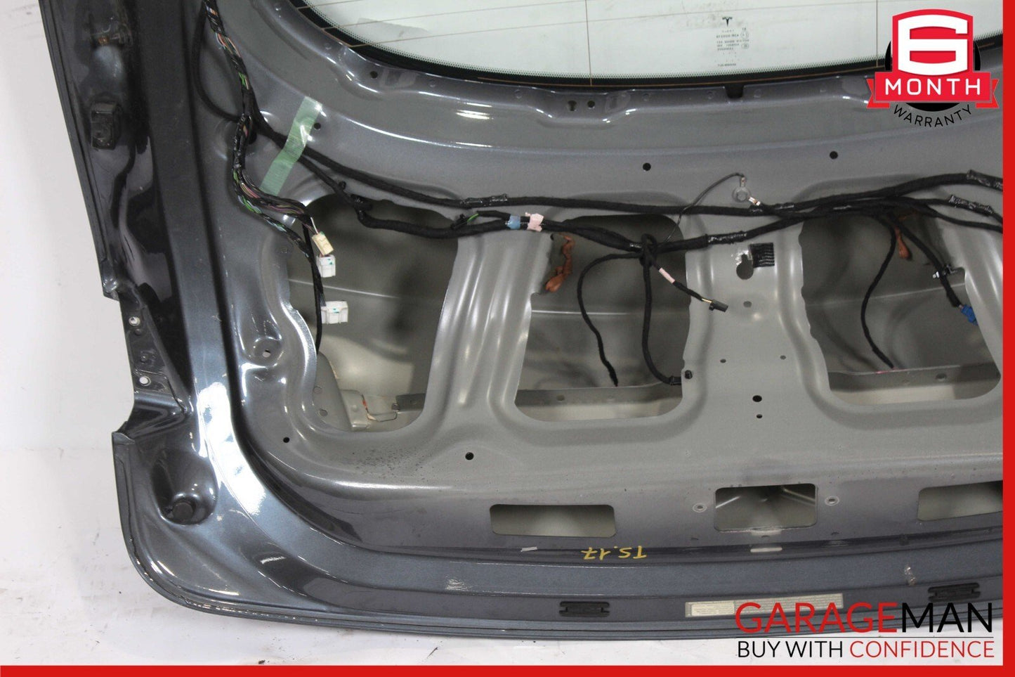 12-20 Tesla Model S Rear Liftgate Tailgate Hatch Trunk Lid Shell Glass Gray OEM
