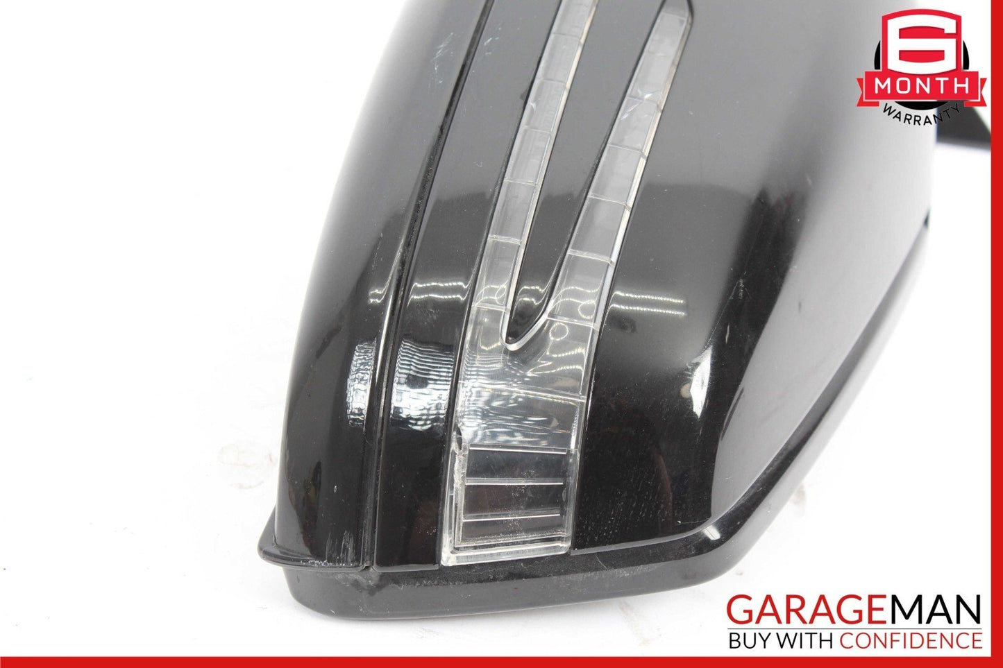 10-13 Mercedes W221 S400 S600 Front Left Side Mirror Door Rear View Black OEM