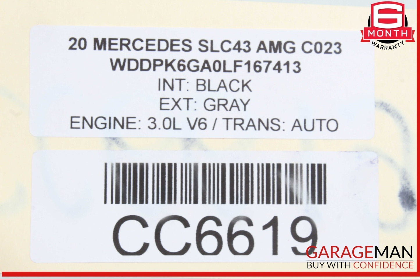 12-20 Mercedes R172 SLC43 AMG Fuel Gas Tank Reservoir Filler Neck Assembly OEM