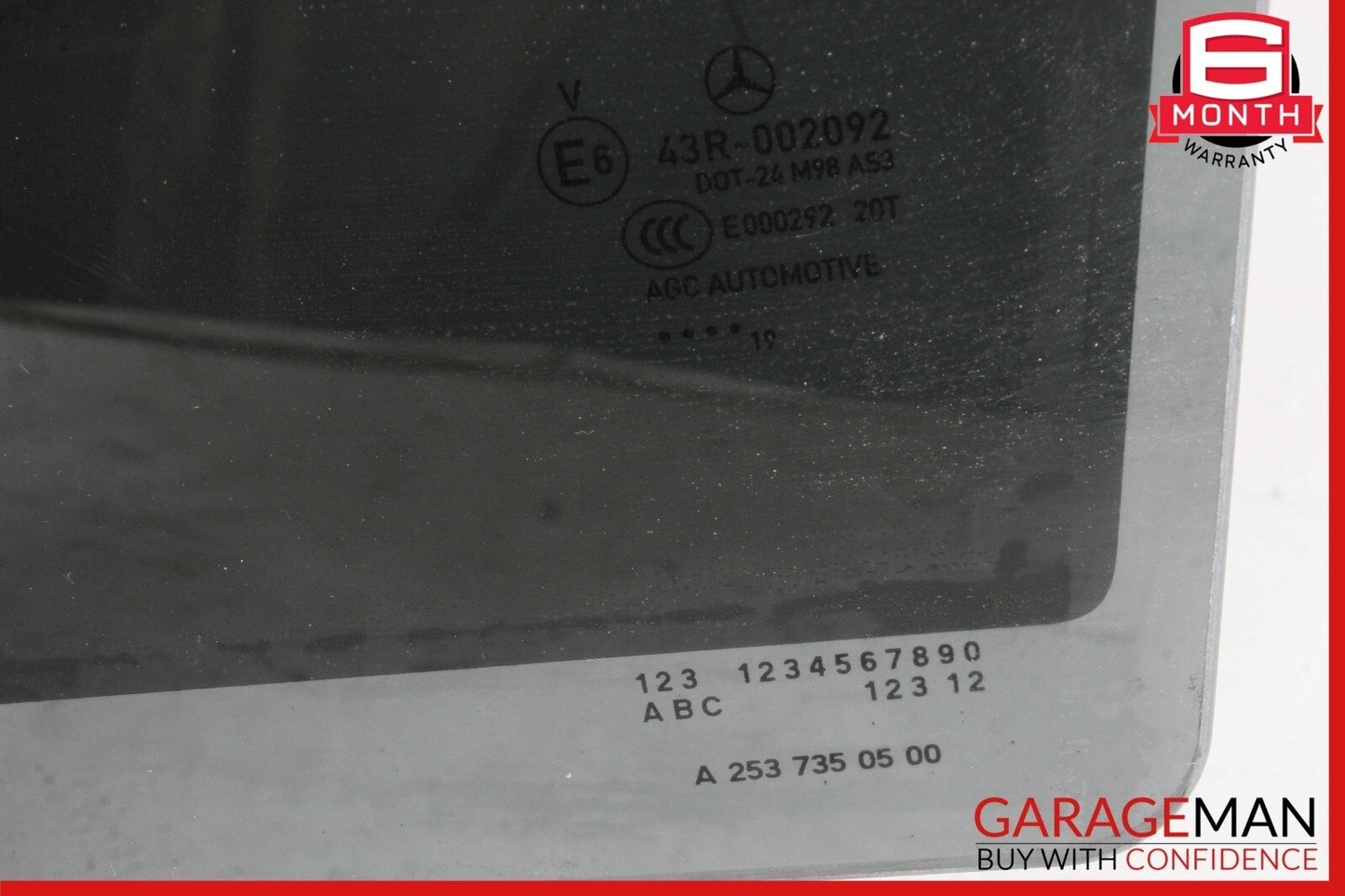 16-22 Mercedes X253 GLC300 GLC63 AMG Rear Left Driver Door Window Glass OEM