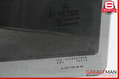 16-22 Mercedes X253 GLC300 GLC63 AMG Rear Left Driver Door Window Glass OEM