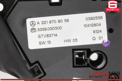 07-13 Mercedes W221 S550 CL65 AMG Front Left Seat Adjust Controller Switch Set
