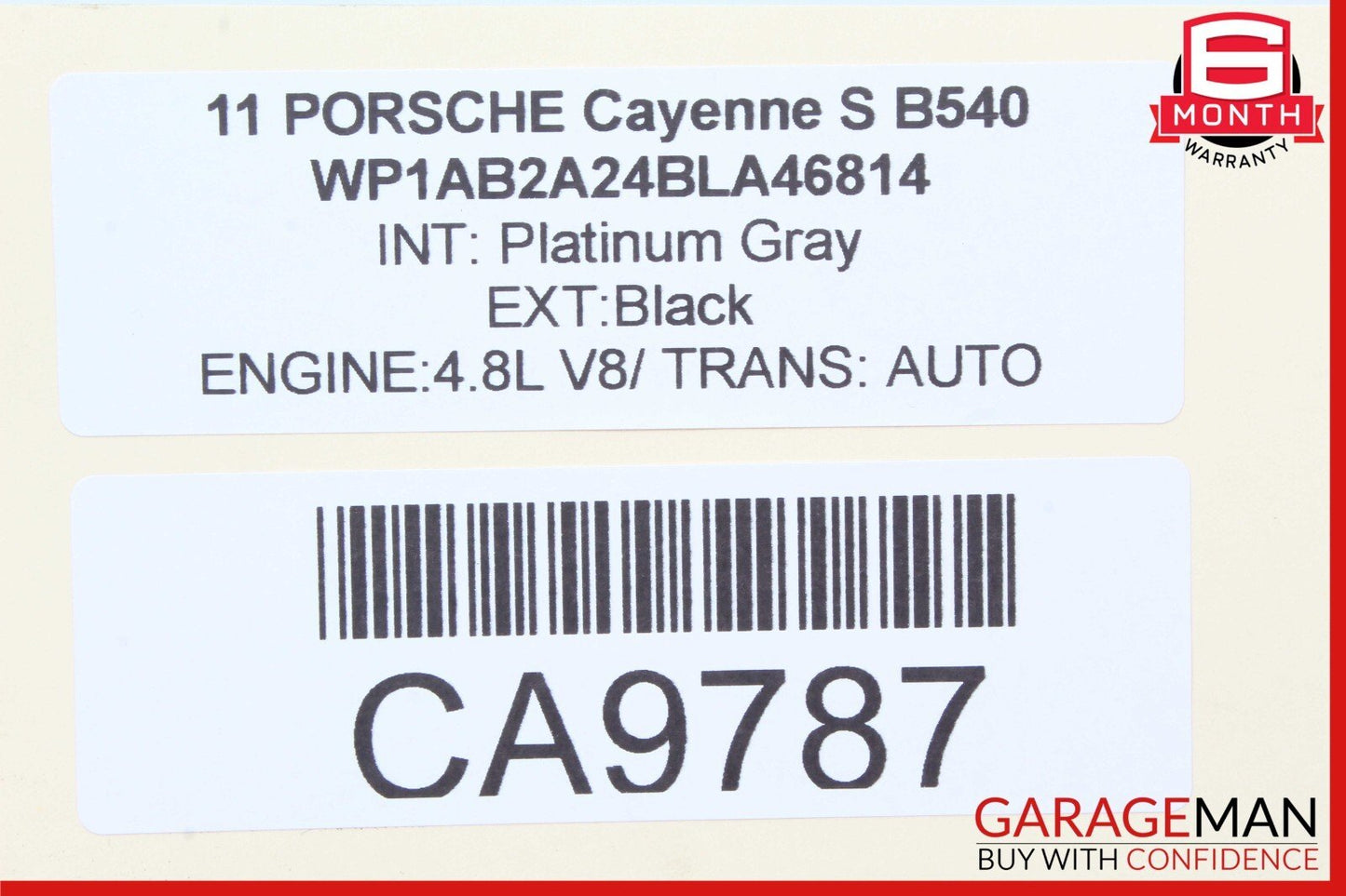 11-17 Porsche Cayenne S 958 Rear Seat Heat Lock Switch Control Panel OEM