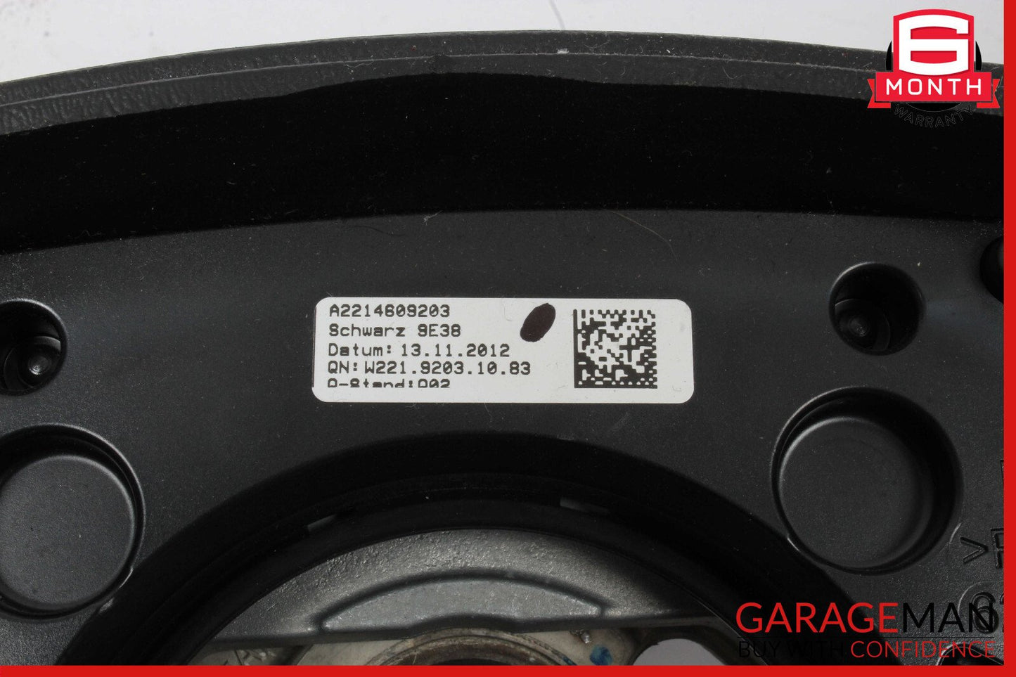 10-14 Mercedes W221 S550 S600 Steering Wheel w/ Paddle Shifters Black Wood OEM