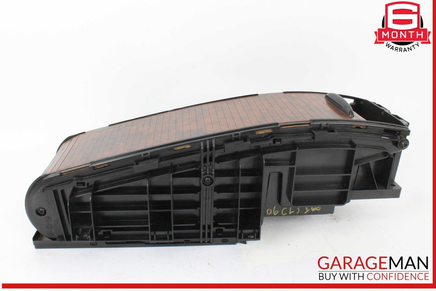 06-11 Mercedes W219 CLS500 Rear Center Console Armrest Arm Rest Wood OEM