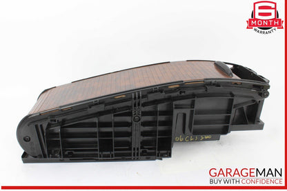 06-11 Mercedes W219 CLS500 Rear Center Console Armrest Arm Rest Wood OEM