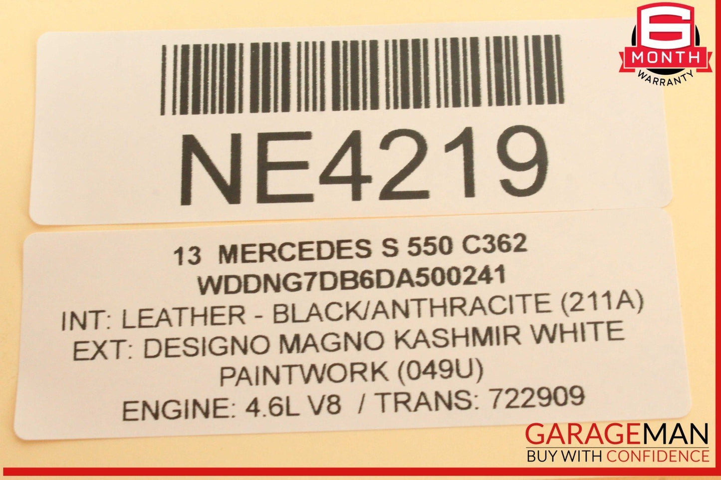 07-13 Mercedes W221 S550 S600 Lower Radiator Core Support Headlight Bracket OEM