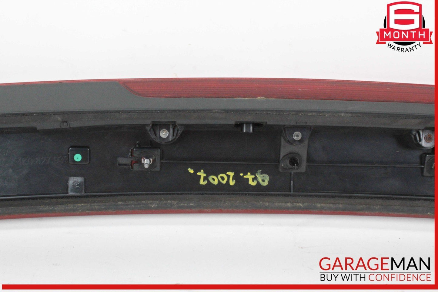 07-15 Audi Q7 Rear Trunk Hatch Spoiler Wing Red w/ Brake Light 4L0827933 OEM