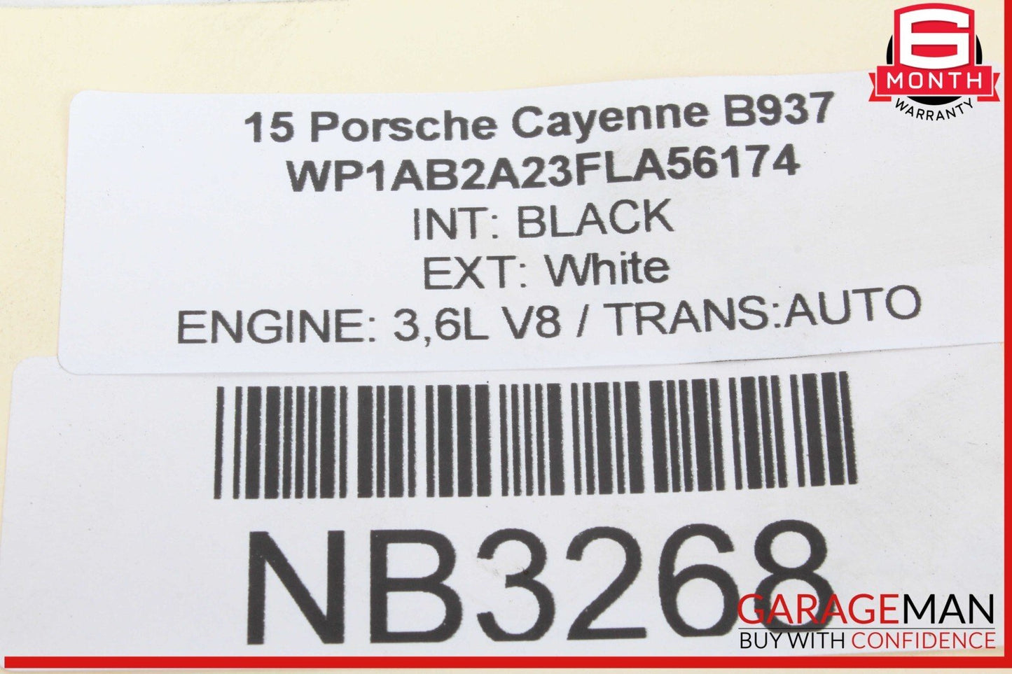 15-18 Porsche Cayenne 958 Rear Left Side Knuckle Spindle OEM
