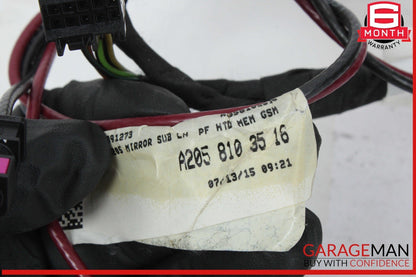 15-16 Mercedes W205 C300 Front Left Side Door Rear View Mirror w/ Blind Spot
