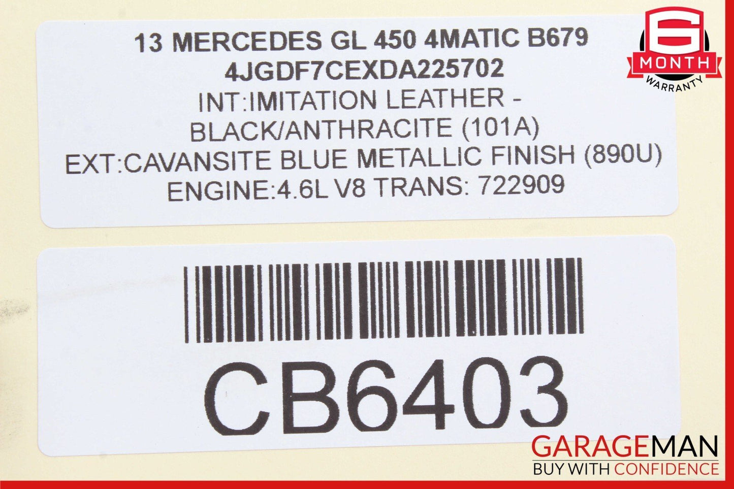 12-19 Mercedes X166 GL450 GLE350 Rear Right Passenger Side Lower Control Arm OEM