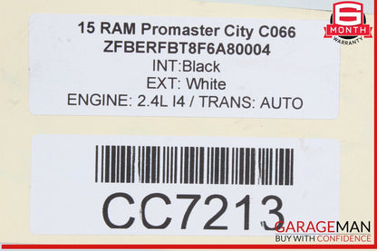 15-17 RAM Promaster City 2.4L Automatic Transmission OEM