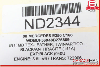 05-13 Mercedes W211 E350 ML350 Front Right Engine Timing Chain Cover Plate OEM