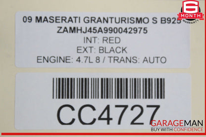 08-19 Maserati GranTurismo GranCabrio M145 Hood Bonnet Cover Panel Assembly OEM