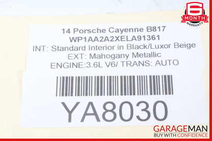 11-14 Porsche Cayenne 958 S Front Right Passenger Side Mirror Rear View Door OEM