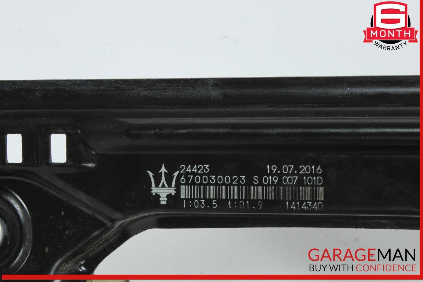 14-22 Maserati Ghibli Rear Left Driver Side Window Regulator Motor 670030023 OEM