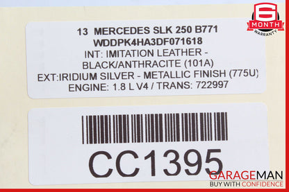 12-20 Mercedes R172 SLK250 SLK350 Convertible Top Hydraulic Pump Motor OEM