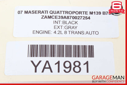 03-08 Maserati Quattroporte M139 Rear Left Side Seatbelt Seat Belt Retractor OEM