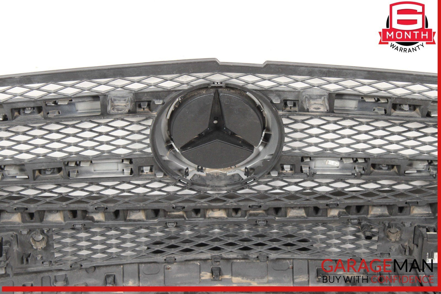 13-16 Mercedes X166 GL450 Base Front Bumper Cover Grille Trim Assembly OEM