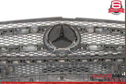 13-16 Mercedes X166 GL450 Base Front Bumper Cover Grille Trim Assembly OEM