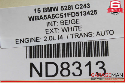 11-16 BMW F10 528i 535i 550i Front Right Passenger Side Fender Panel OEM