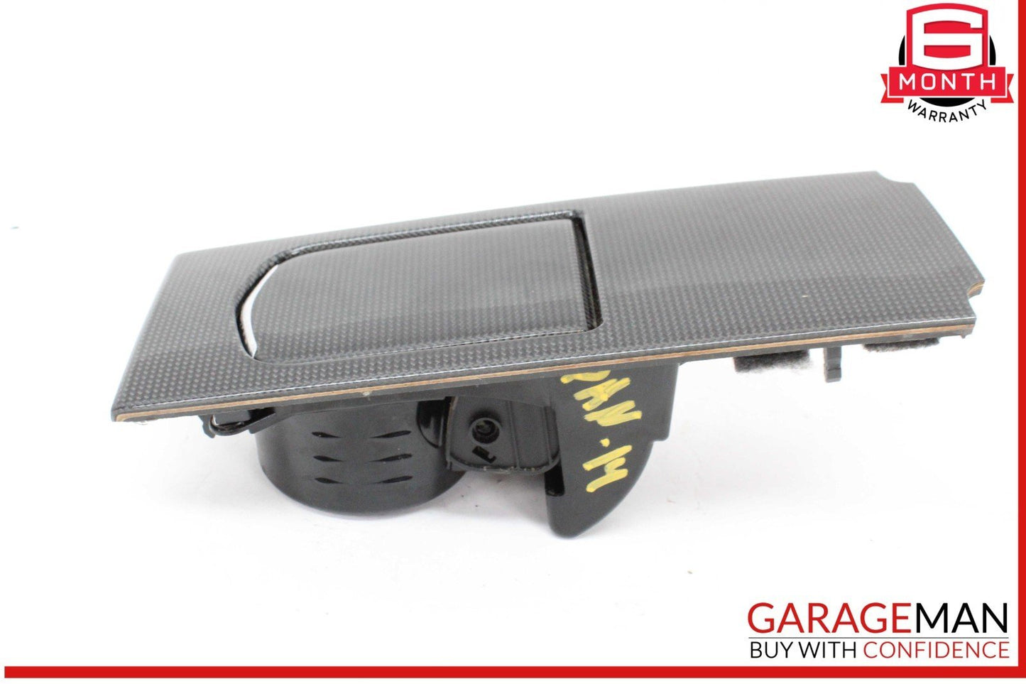 10-16 Porsche Panamera 970 E-Hybrid Rear Console Cupholder Trim Carbon Fiber OEM