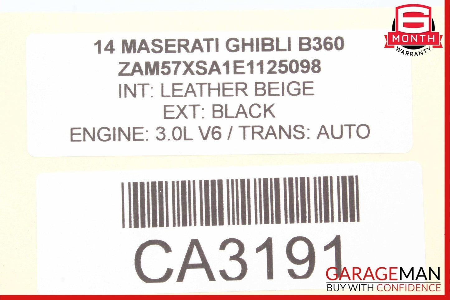 14-17 Maserati Ghibli Front Left Driver Side Suspension Upper Control Arm