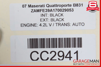03-13 Maserati Quattroporte M139 Front Upper Radiator Support Bracket OEM