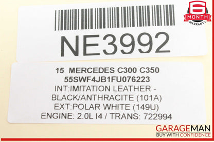 15-20 Mercedes W205 C300 GLC300 2.0L Engine Mounted Intercooler 2740900614 OEM