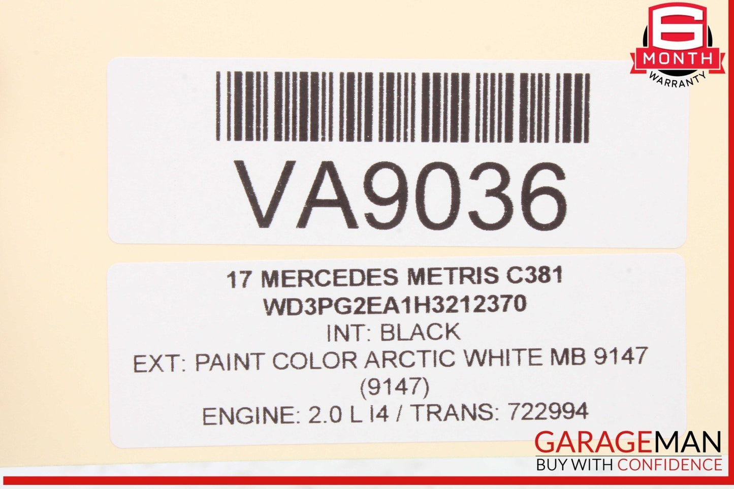 15-23 Mercedes W447 Metris C300 2.0L Engine Timing Cover 2740150700 OEM