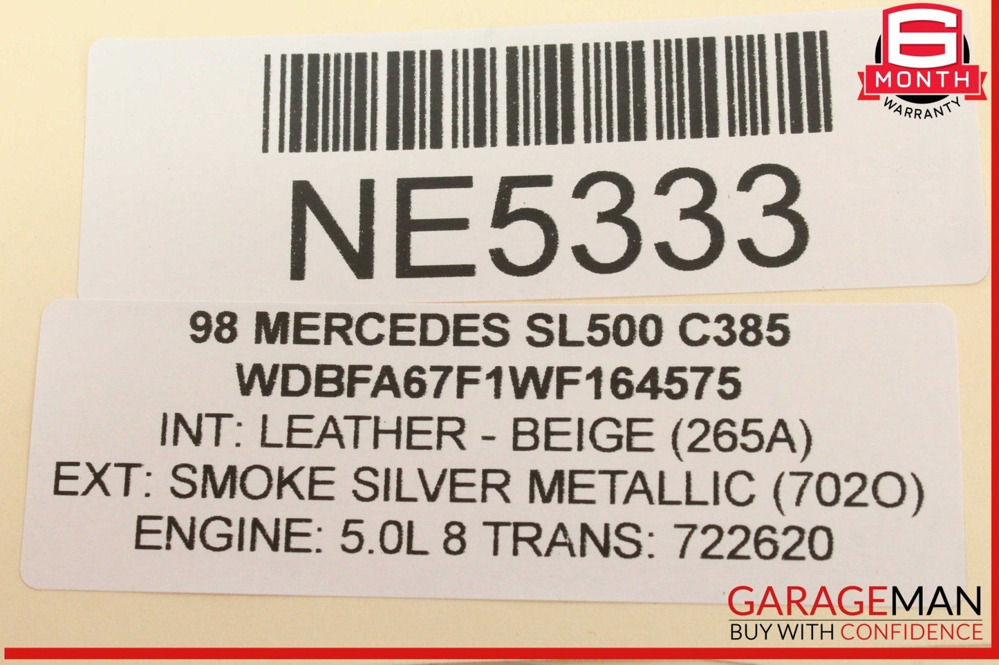 94-02 Mercedes R129 SL500 SL600 Front Right Side Exterior Door Handle OEM