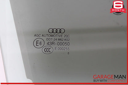 17-24 Audi Q7 Front Right Passenger Side Door Window Glass 4M0845022 OEM