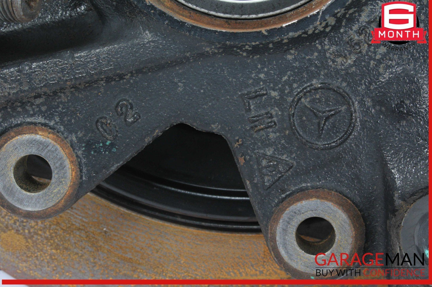 06-12 Mercedes W164 ML350 Rear Left Driver Side Spindle Knuckle w/ Rotor Disc