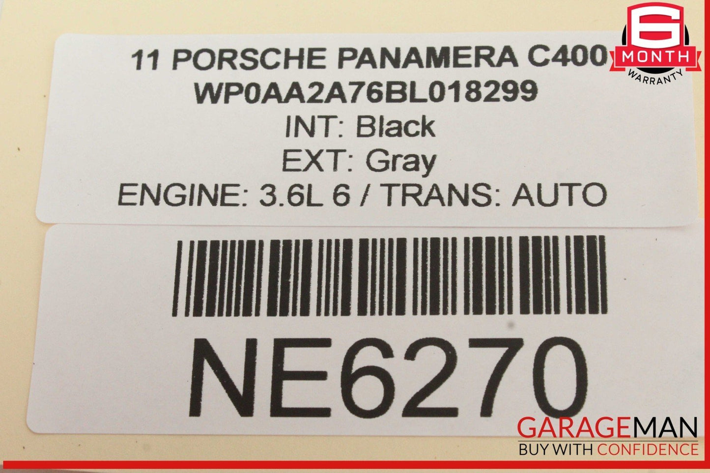 10-13 Porsche Panamera 970 Rear Trunk Tailgate Release Open Handle OEM