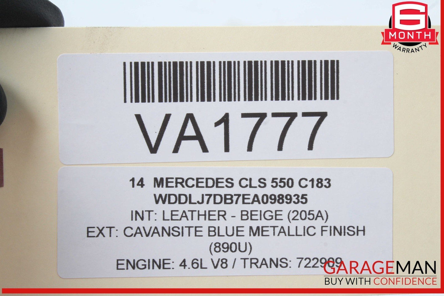 12-18 Mercedes W218 CLS550 4.6L Right Exhaust Pipe Adapter 2781400808 OEM