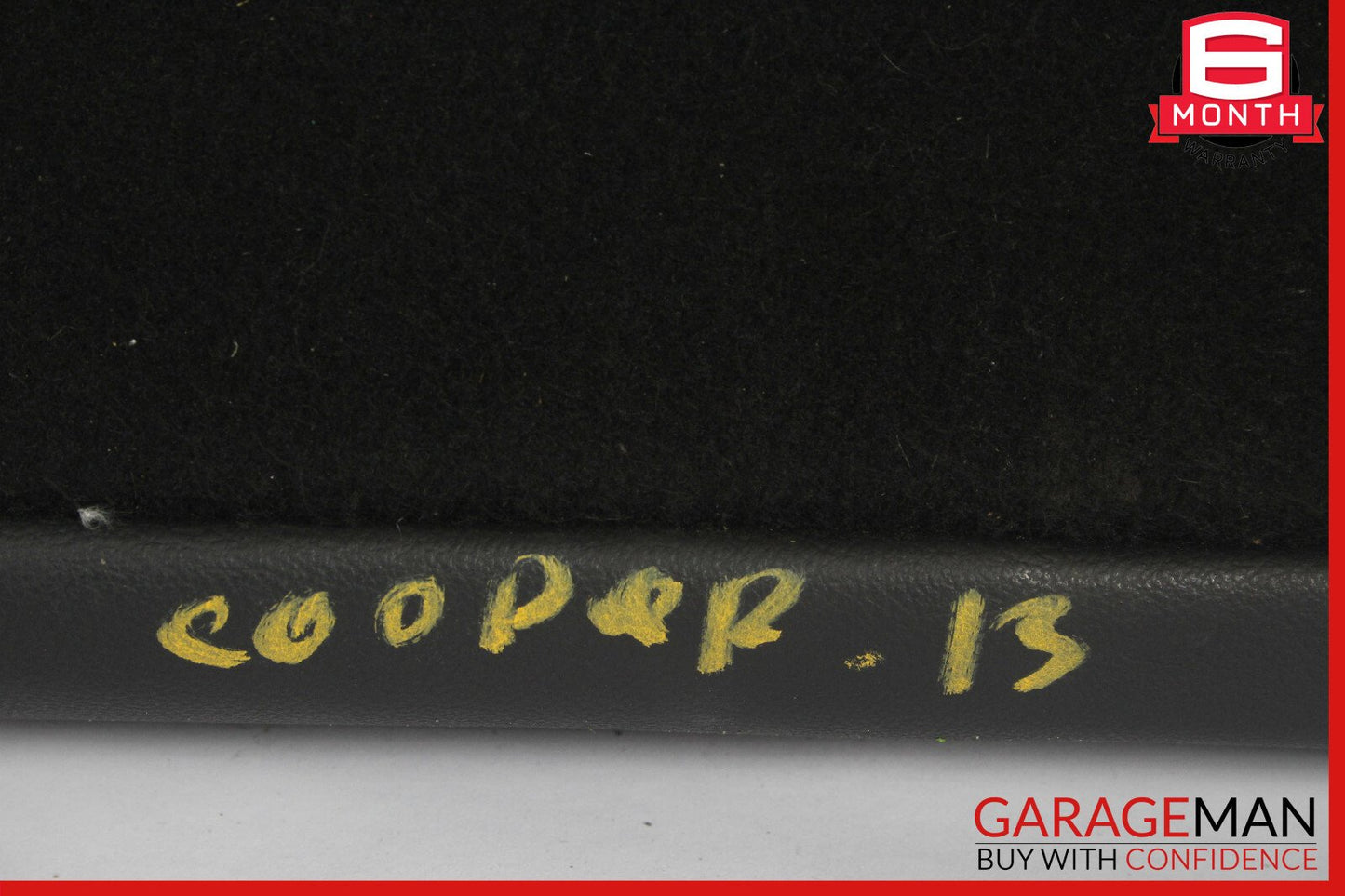 12-15 Mini Cooper Rear Left Top Upper Seat Cushion Cover Black OEM