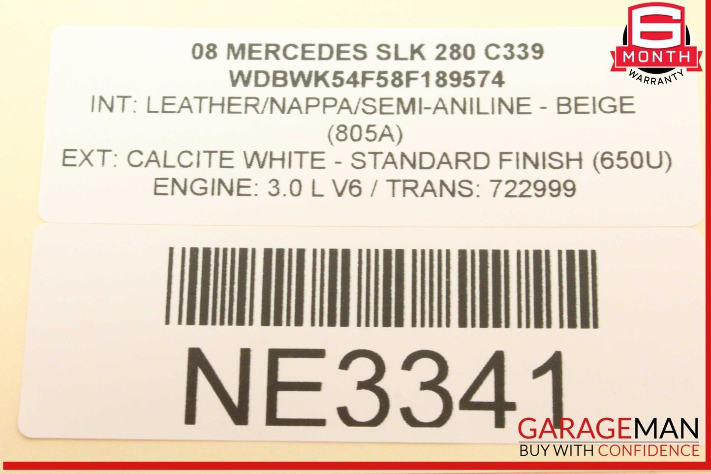 05-11 Mercedes R171 SLK280 Front Left or Right Side Dash AC Air Vent Trim OEM