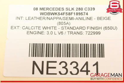 05-11 Mercedes R171 SLK280 Front Left or Right Side Dash AC Air Vent Trim OEM