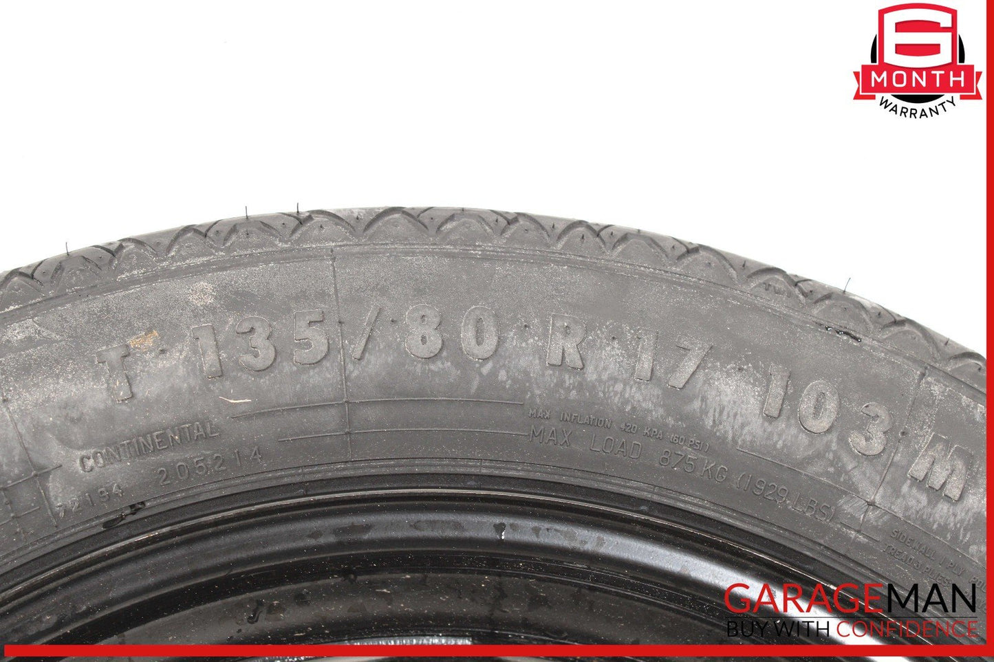 10-17 Mercedes W207 E400 C250 Coupe Donut Spare Tire Wheel Rim 135 80 17" OEM