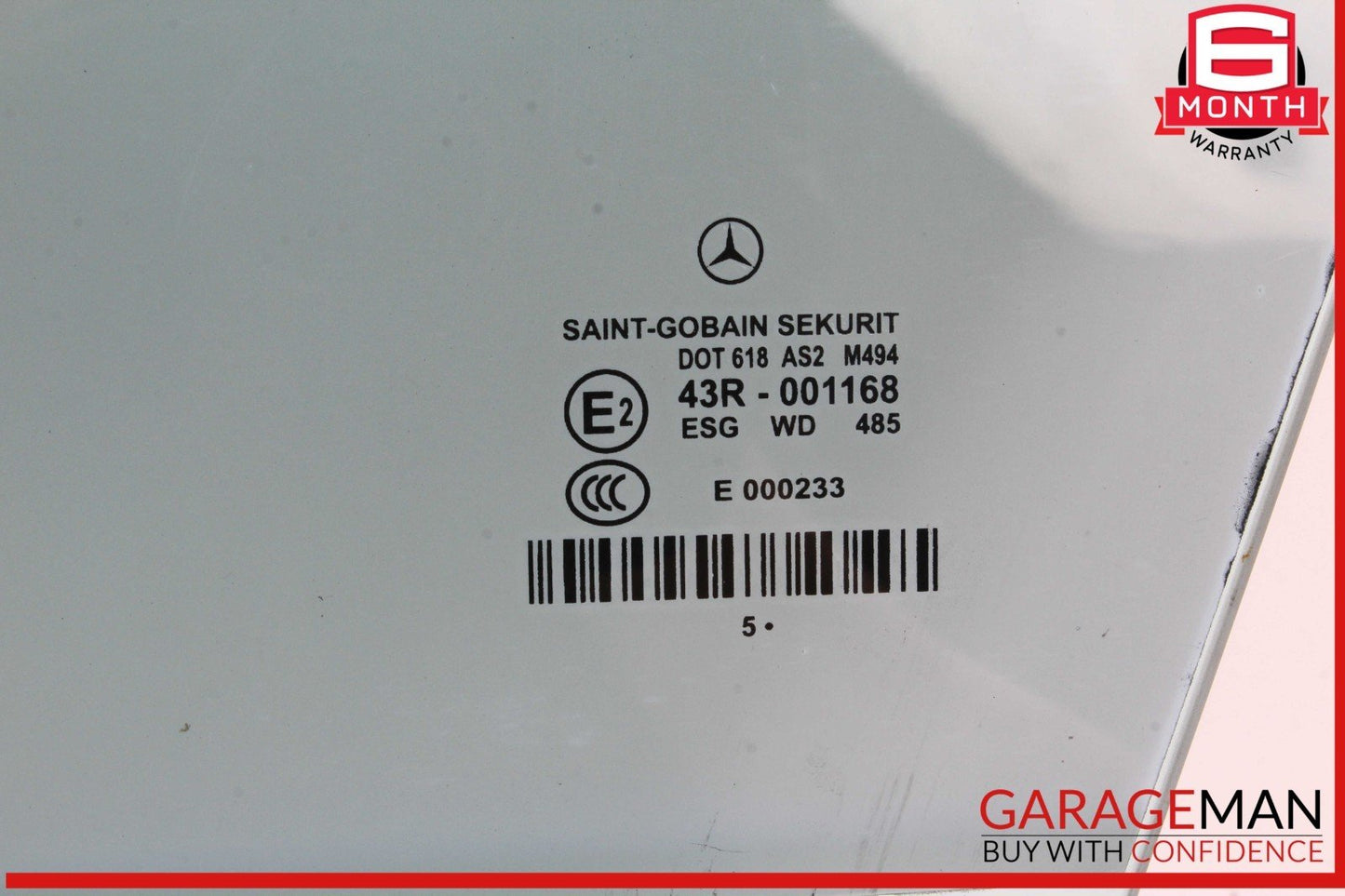 06-11 Mercedes W219 CLS500 CLS550 Front Left Driver Side Door Window Glass